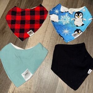 4 bamboo bibs